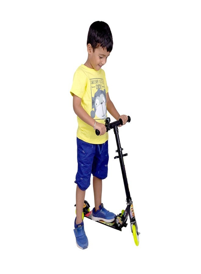 SPEEDFOX Street Rider Kick Scooter for Kids of Ages 6-13 Years | 2 Wheel Scooter, Foldable Design | 3 Adjustable Height Option with Rear Braking | Max User Weight 50kg (Smarty) (Black) - Image 1